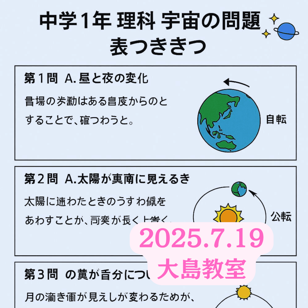 教室の様子(2025.7.19 大島教室)
