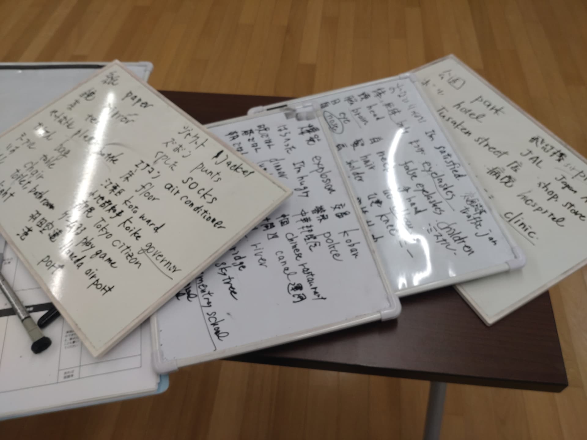 教室の様子(亀戸 2024.1.6)